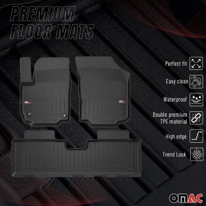 GMC Terrain Floor Mat - Omac - Premium TPE - Black - 2018 - 2024